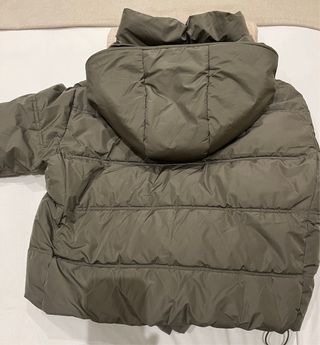 Plumifero Zara Mujer Talla L Verde Caqui