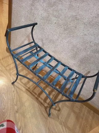 Conjunto recibidor cristal y metal