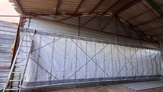 Lonas impermeables de tela y plástico 13,80x2,80