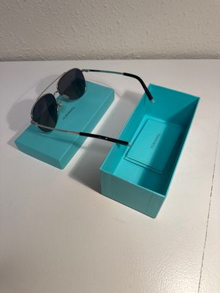 Gafas Tiffany & Co. Aviador Plata/Negro