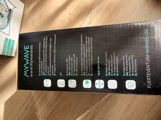 Ventilador MYWAVE USB 5v 2.5W Portátil