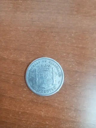 Moneda Plata 2 Pesetas 1870
