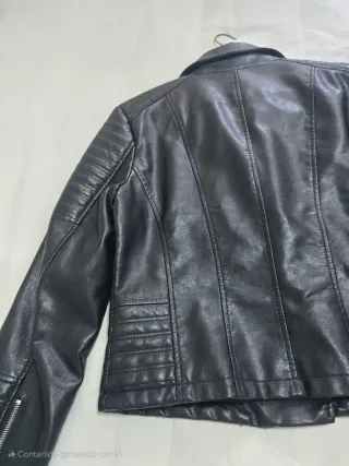 Chaqueta Biker Negra Cropped