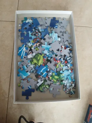 Lote 4 Puzzles Superhéroes 100-104 Piezas