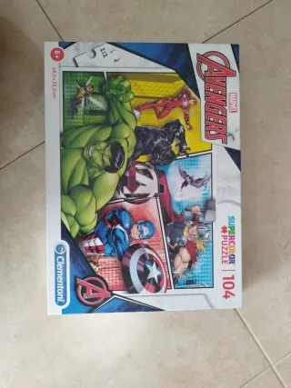 Lote 4 Puzzles Superhéroes 100-104 Piezas