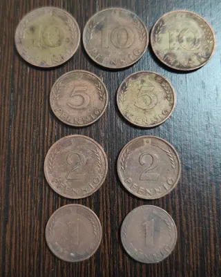 Lote 14 monedas antiguas Alemania (Deutsche Mark)