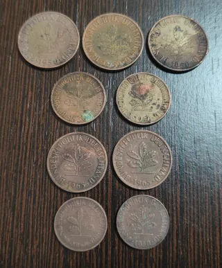 Lote 14 monedas antiguas Alemania (Deutsche Mark)