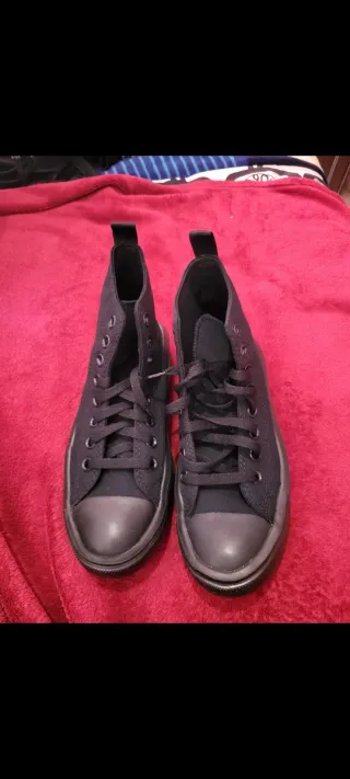 Converse plataforma negras talla 37