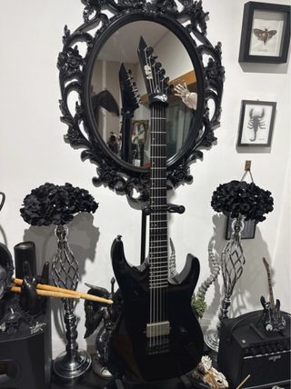 ESP Ltd M-201 Baritone HT Black Guitarra