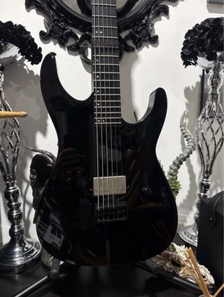 ESP Ltd M-201 Baritone HT Black Guitarra