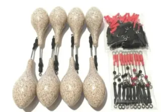 8 plomos 100g pesca Surfcasting, grapas, urfes.