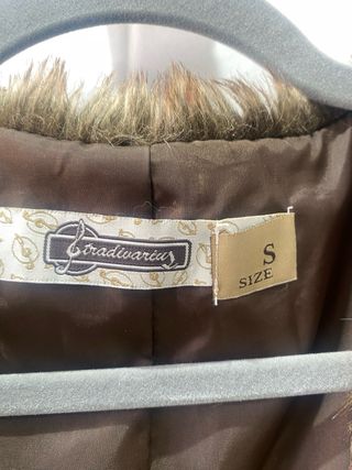 Chaleco de pelo marrón Talla S
