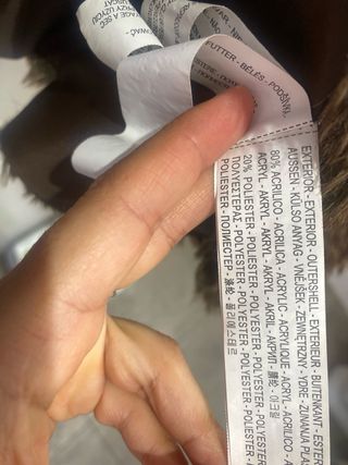 Chaleco de pelo marrón Talla S