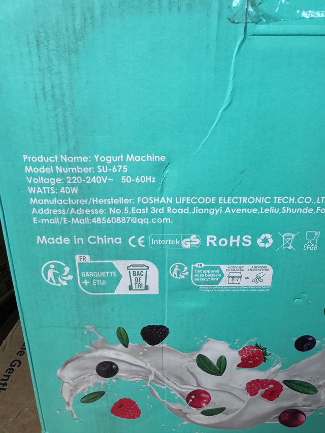Máquina de yogur SU-675