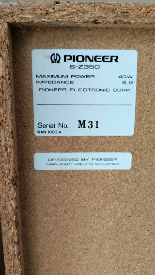 Pareja Altavoces Pioneer S-Z350