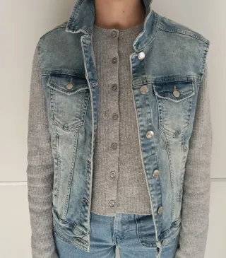 Chaleco vaquero azul