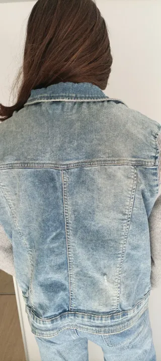 Chaleco vaquero azul