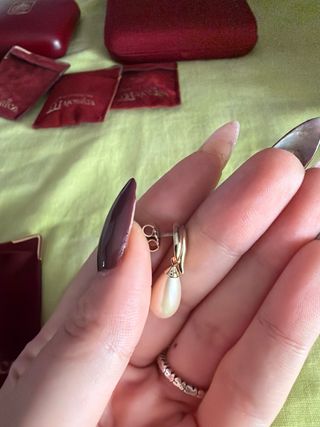 Pendientes Majorica Perla Dorados