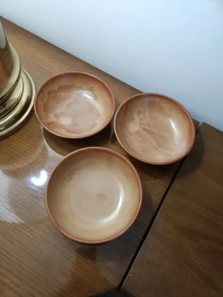 Set 3 Ciotole Terracotta Beige/Marrone