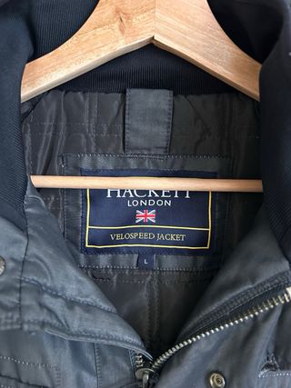 Hackett Velospeed Hombre Chaqueta Negra