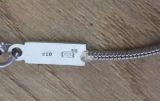 Collar Corazón Plata Vintage 925