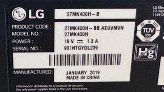 Monitor LG 27 pulgadas