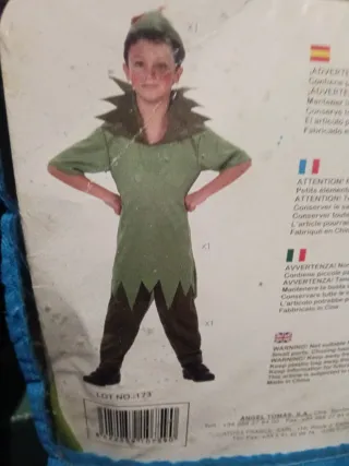 Disfraz Peter Pan 10/12 años