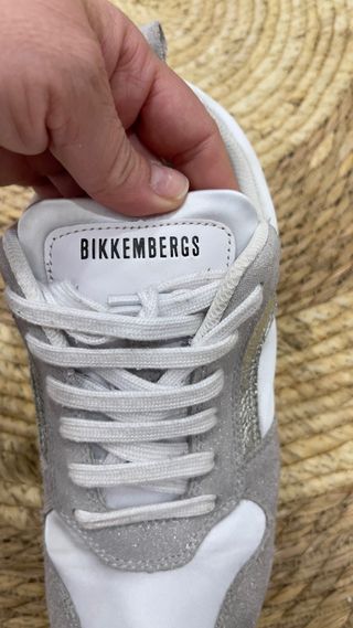 Zapatillas Bikkembergs Plata y Blanco