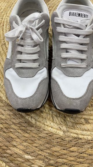 Zapatillas Bikkembergs Plata y Blanco
