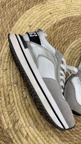 Zapatillas Bikkembergs Plata y Blanco