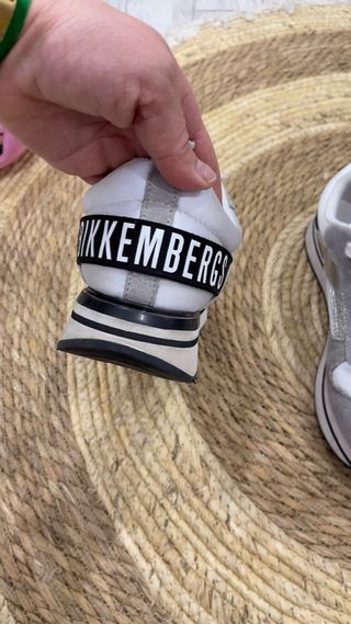 Zapatillas Bikkembergs Plata y Blanco