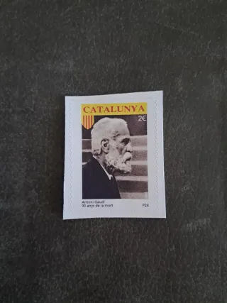 Sello Catalunya Antoni Gaudí 2€
