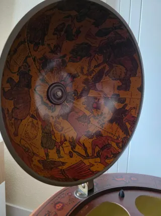 Mueble Bar Globo Terráqueo Vintage Madera.