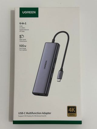 Adaptador Multifunción USB-C UGREEN 6 en 1