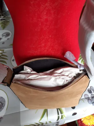 Borsa camoscio e pelle nuova