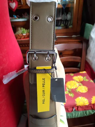 Borsa camoscio e pelle nuova