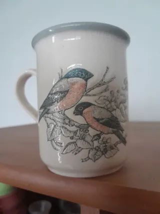 Tazza England con uccelli