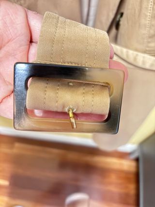 Gabardina forrada beige