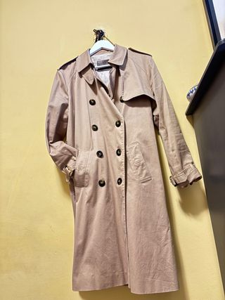 Gabardina forrada beige