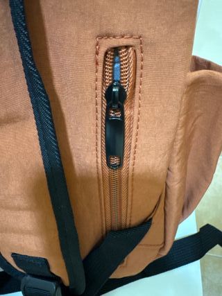 Mochila The North Face Naranja y Negra