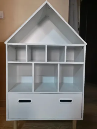 Estantería infantil casa blanca