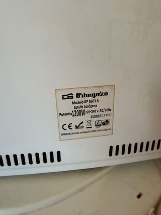 Stufa Orbegozo BP 0303 A alogena