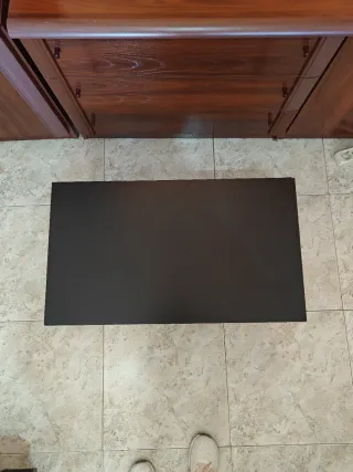 Mesa auxiliar madera y metal