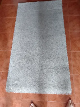 Alfombra de vinilo madera beige y marrón