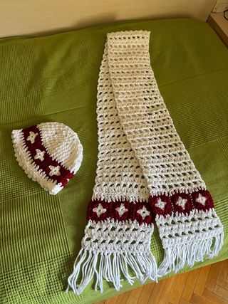 Conjunto gorro y bufanda infantil