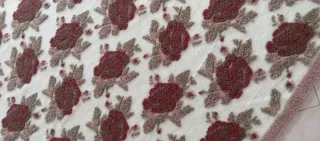 Plaid artigianale floreale