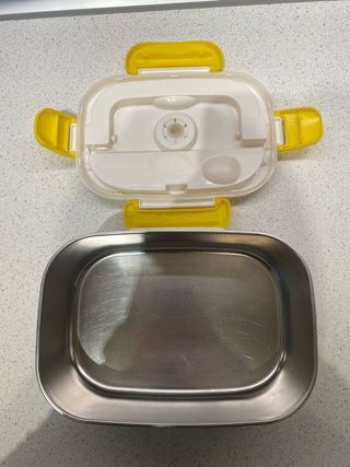 Scaldavivande elettrico giallo e bianco