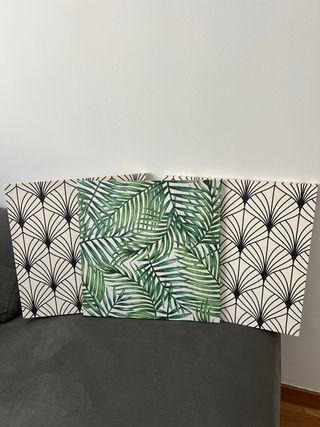 Conjunto de 3 cuadros decorativos