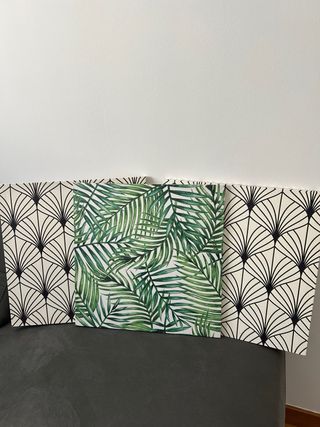 Conjunto de 3 cuadros decorativos