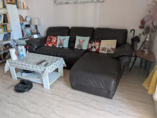 Chaiselongue Piel El Corte Inglés Marrón